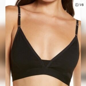ICEBREAKER MERINO WOOL BLEND SIREN BRA IN BLACK /SZ:XS , M